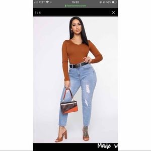 NWT Fashion Nova Mom Jeans